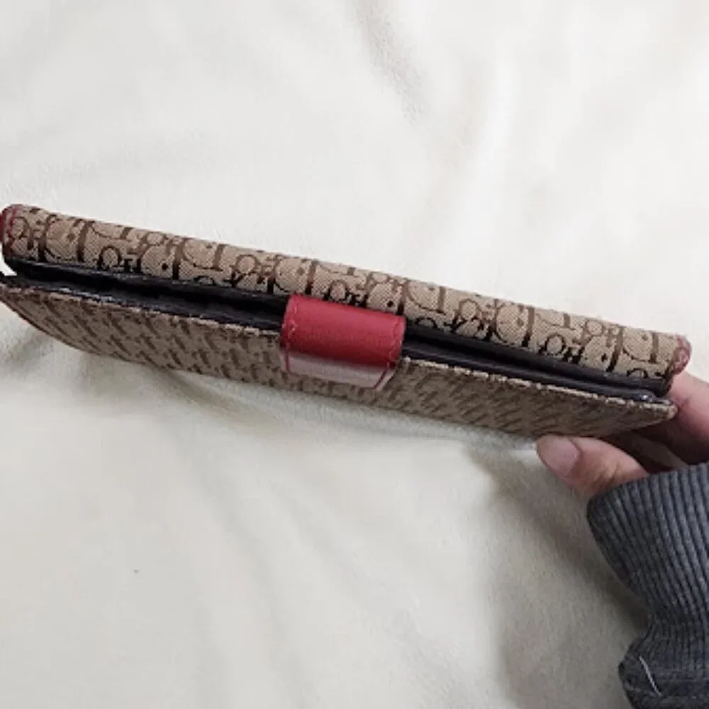 Christian Dior Trotter Canvas Rasta Saddle Wallet. Unique!